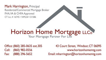 Horizon Home Mortgage business card
