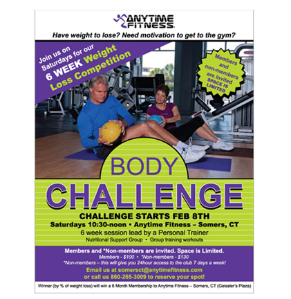 CT Body challenge flyer